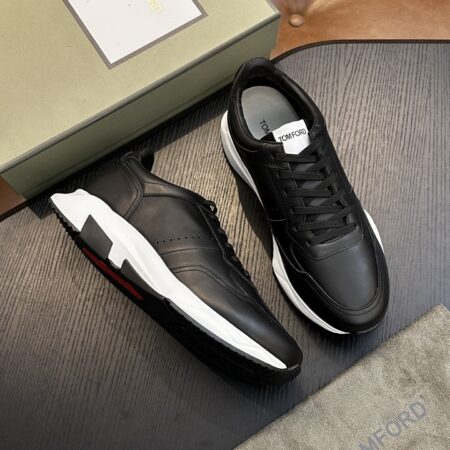 Tom Ford Cambridge Calf Leather Low Top Casual Sneakers