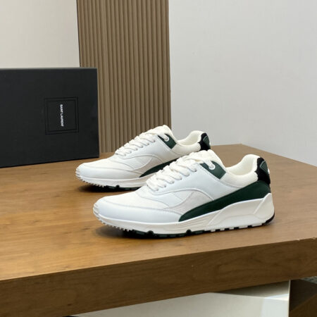 Saint Laurent Men's Cowhide Leather Low Top Lacing Sports Shoes