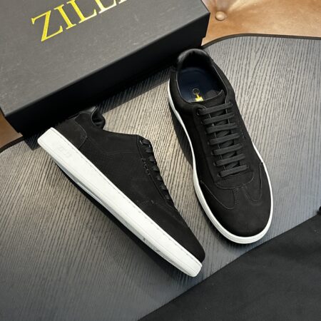 Zilli Men's Handmade Suede Cowhide Casual Sports Shoes