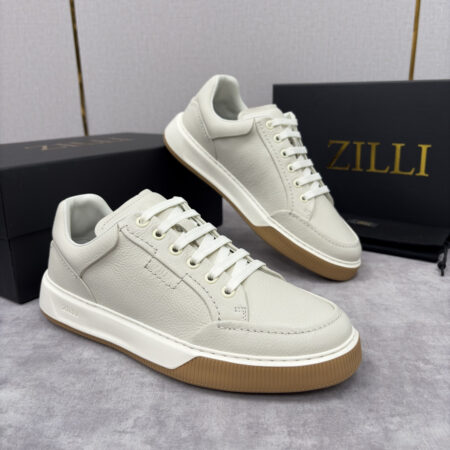 Zilli Men's Cowhide Leather Casual Sports Shoes