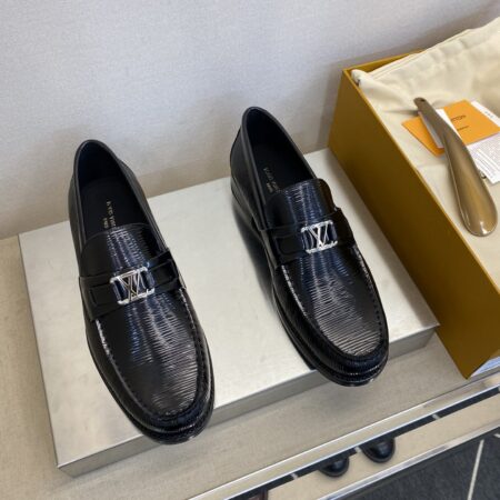 Louis Vuitton Men's Fashion Calf Leather Dress Shoes