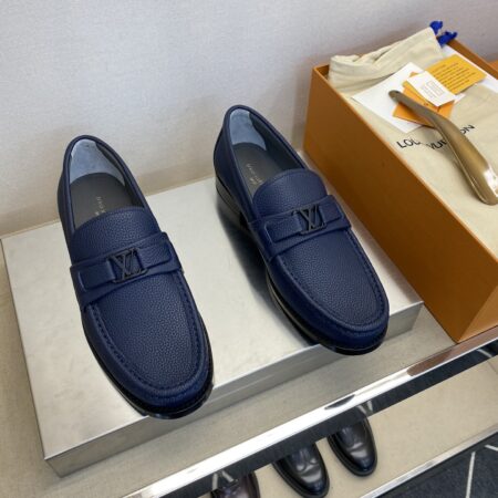 Louis Vuitton Men's Fashion Classic Calf Leather Dress Shoes