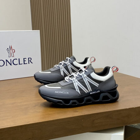 Moncler Men's Calf Leather Casual Sports Shoes