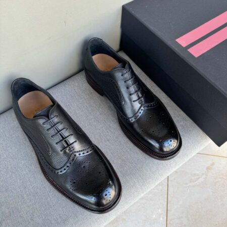 Ermenegildo Zegna Men's Grain Leather Dress Shoes